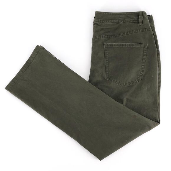 J Hilburn olive green brushed twill five pocket chino pants - Picture 1 of 6